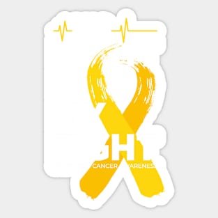 His Fight Is My Fight Childhood Cancer Awareness Sticker